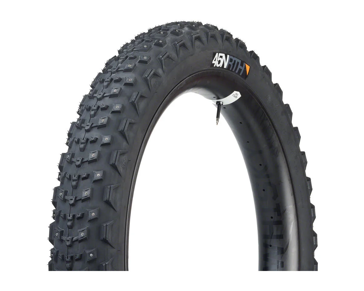 45NRTH Dillinger 4 Fat Bike Tire (Tubeless) (Studded) (26") (4.2") (60tpi) (Black)